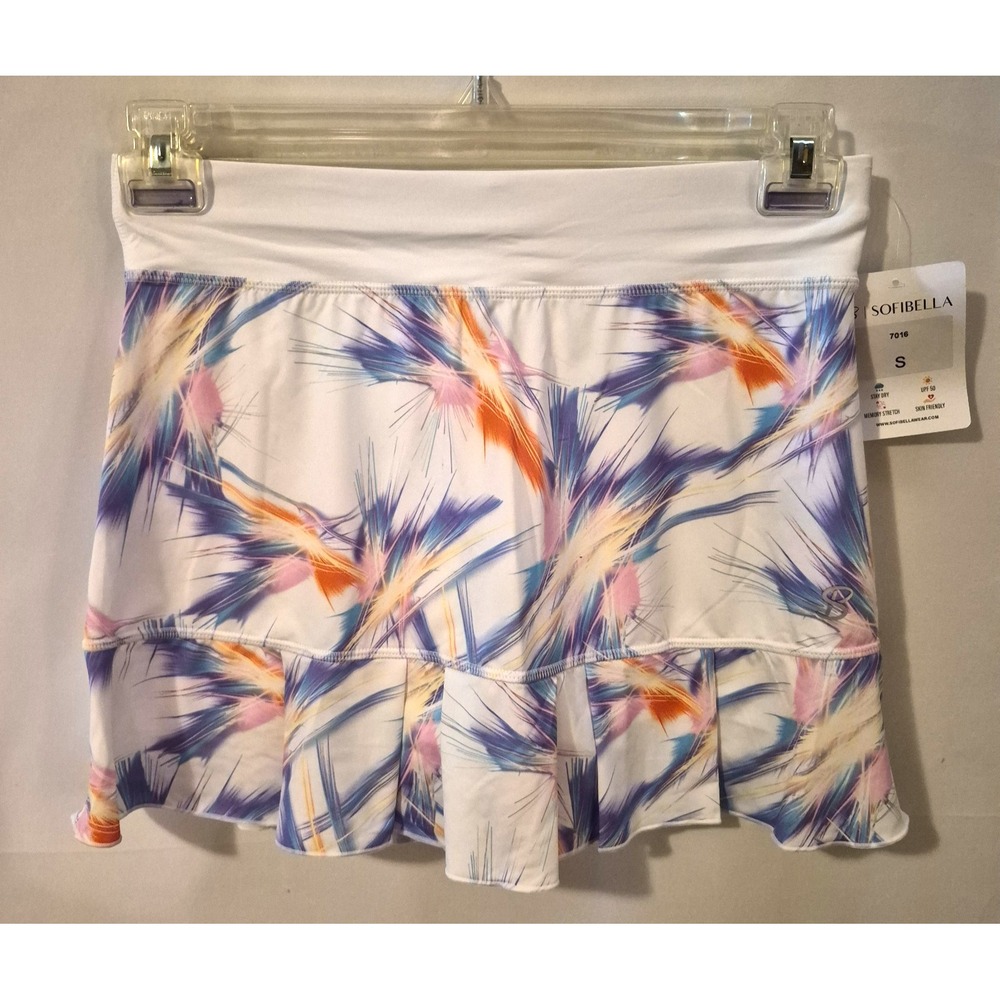 NEW Sofibella 13" Skort Tennis Skirt Small Ruffle Hem Golf Pickleball NWT